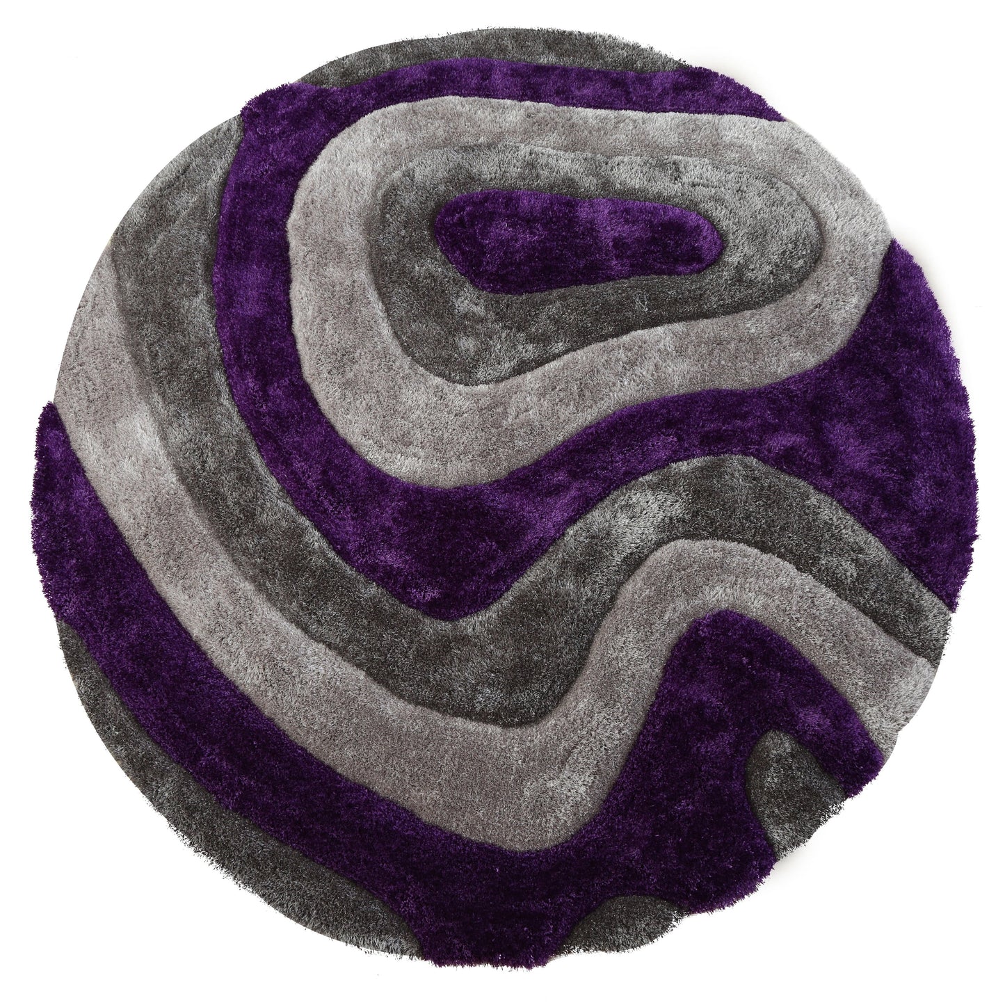 Tapis de sol Mateos Shag à motif abstrait