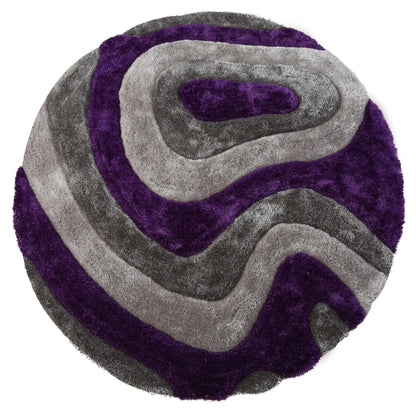 Tapis de sol Mateos Shag à motif abstrait