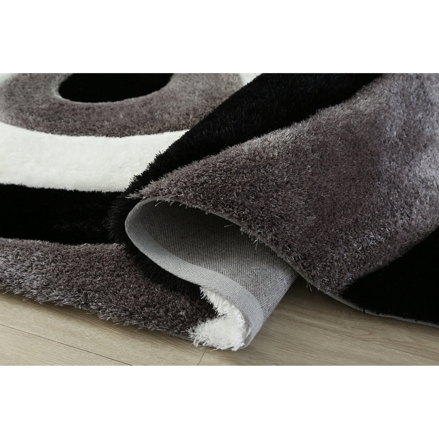 Tapis de sol Mateos Shag à motif abstrait