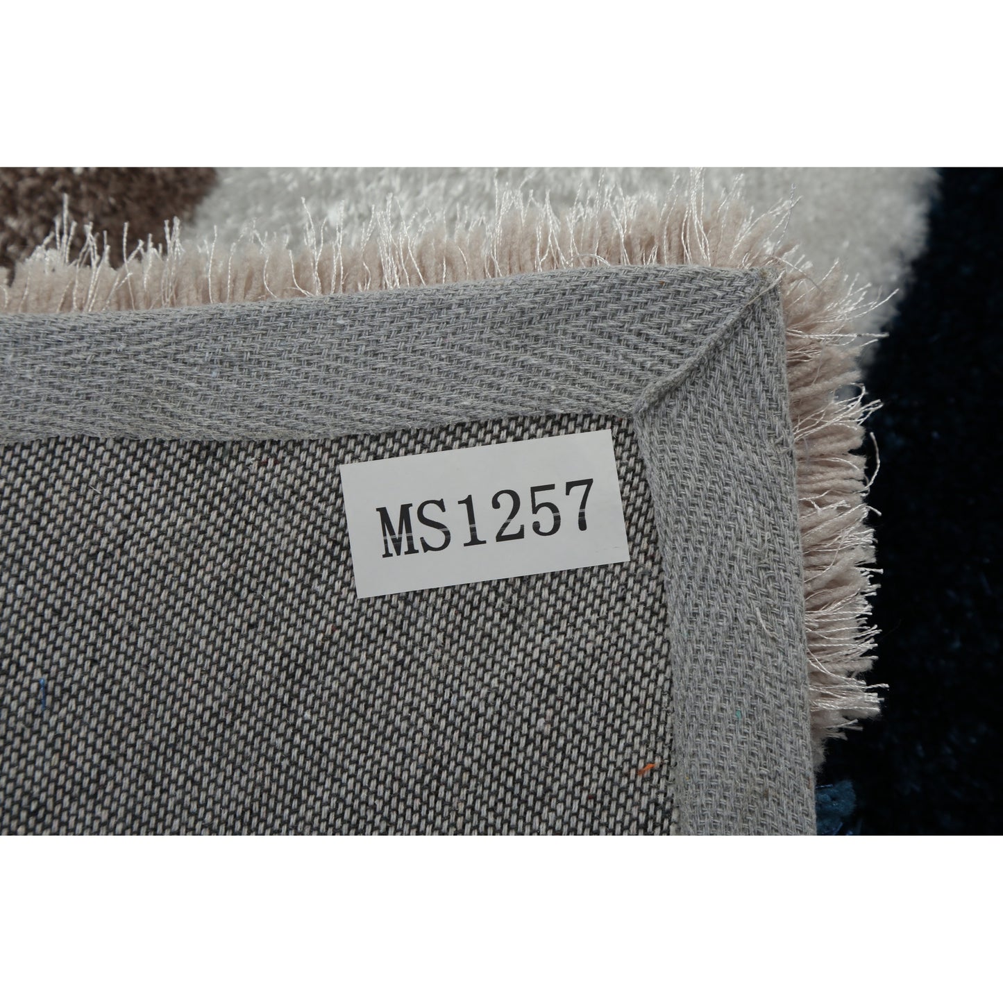 Tapis de sol Mateos Shag à motif abstrait