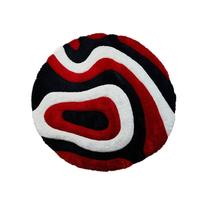 Tapis de sol Mateos Shag à motif abstrait