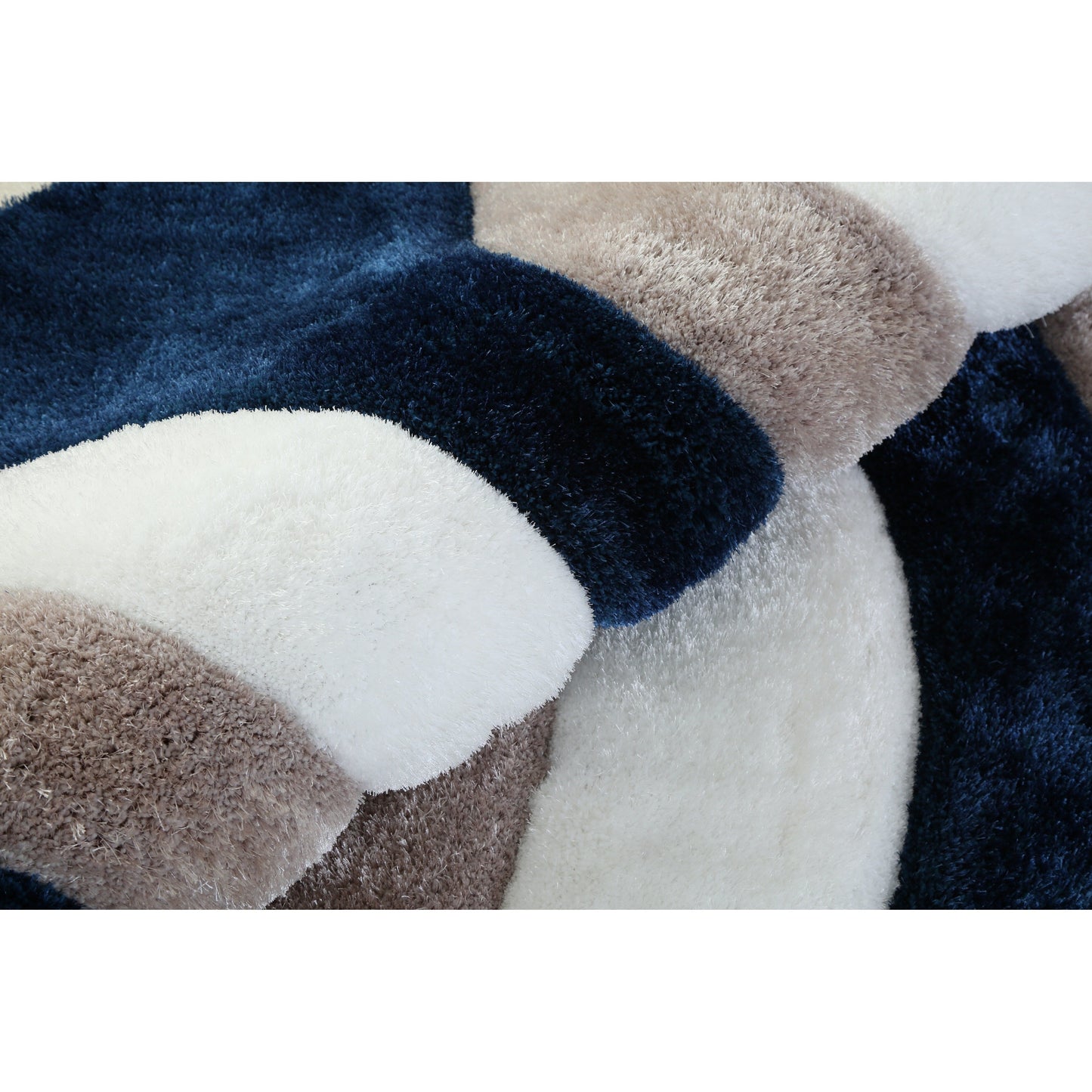 Tapis de sol Mateos Shag à motif abstrait