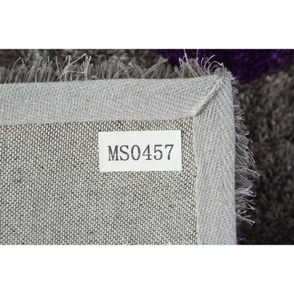 Tapis de sol Mateos Shag à motif abstrait