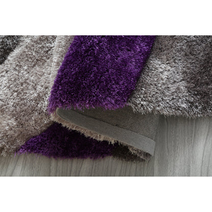 Tapis de sol Mateos Shag à motif abstrait