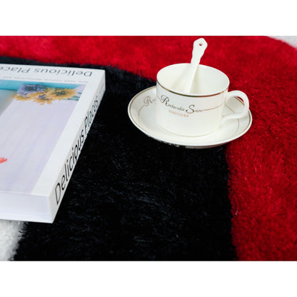 Tapis de sol Mateos Shag à motif abstrait