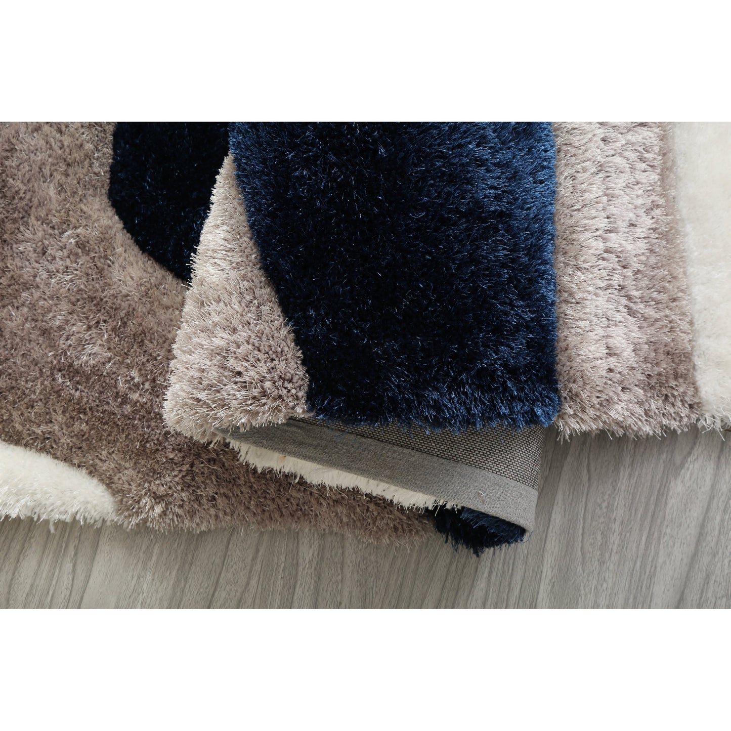 Tapis de sol Mateos Shag à motif abstrait