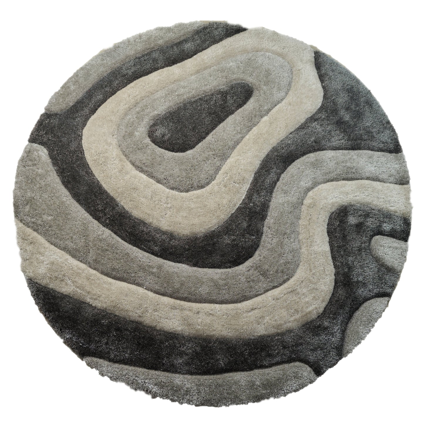 Tapis de sol Mateos Shag à motif abstrait