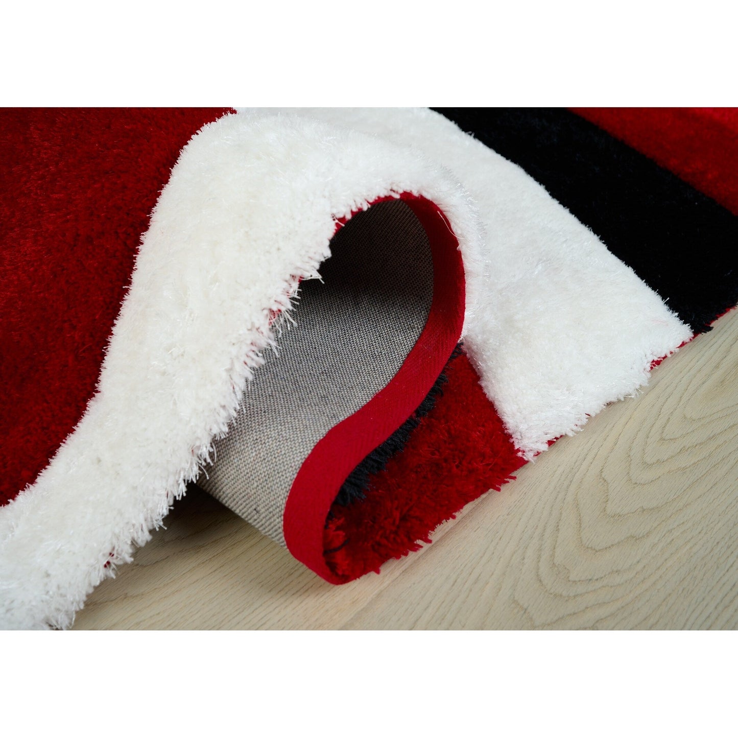 Tapis de sol Mateos Shag à motif abstrait