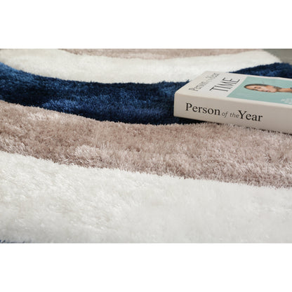 Tapis de sol Mateos Shag à motif abstrait