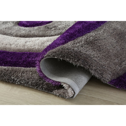 Tapis de sol Mateos Shag à motif abstrait