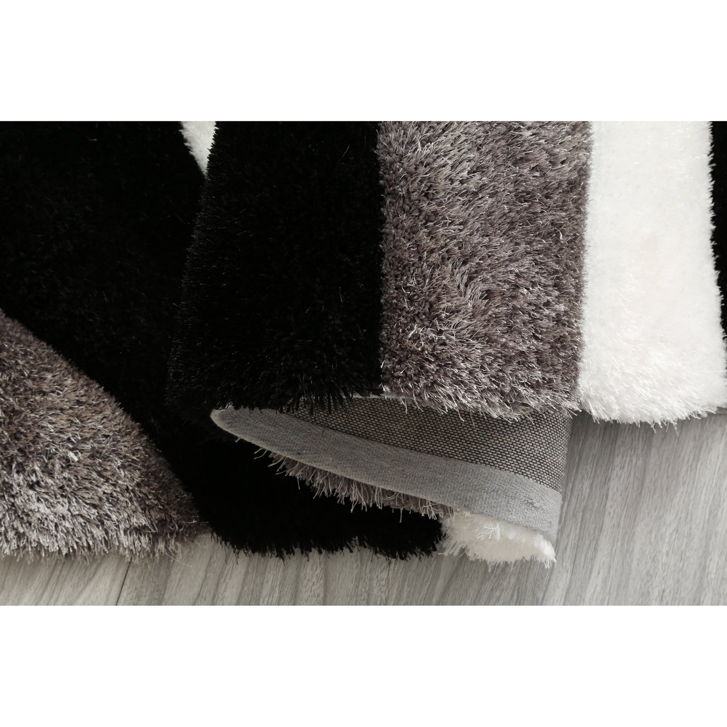 Tapis de sol Mateos Shag à motif abstrait