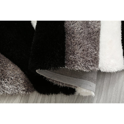 Tapis de sol Mateos Shag à motif abstrait