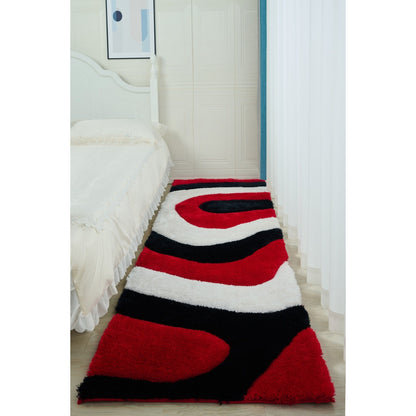 Tapis de sol Mateos Shag à motif abstrait