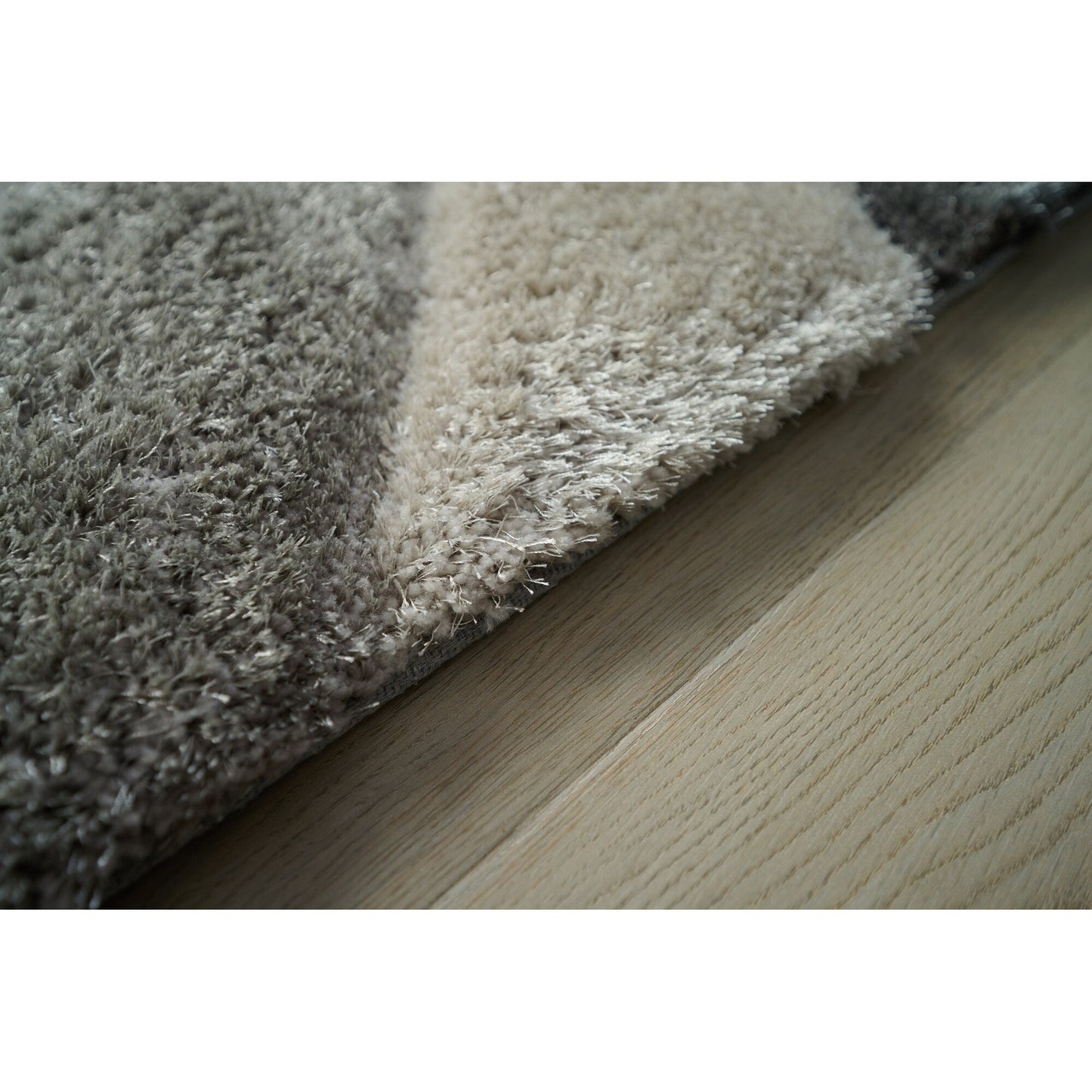 Tapis de sol Mateos Shag à motif abstrait