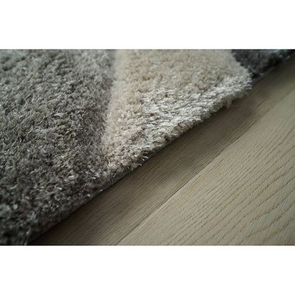 Tapis de sol Mateos Shag à motif abstrait