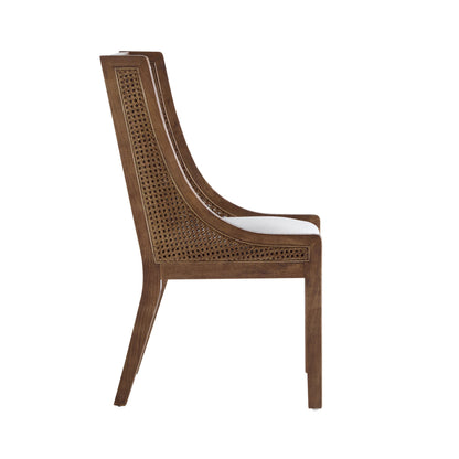 Christopher Knight Home - Chaises de salle à manger rembourrées en osier et bois Maurers (lot de 2)