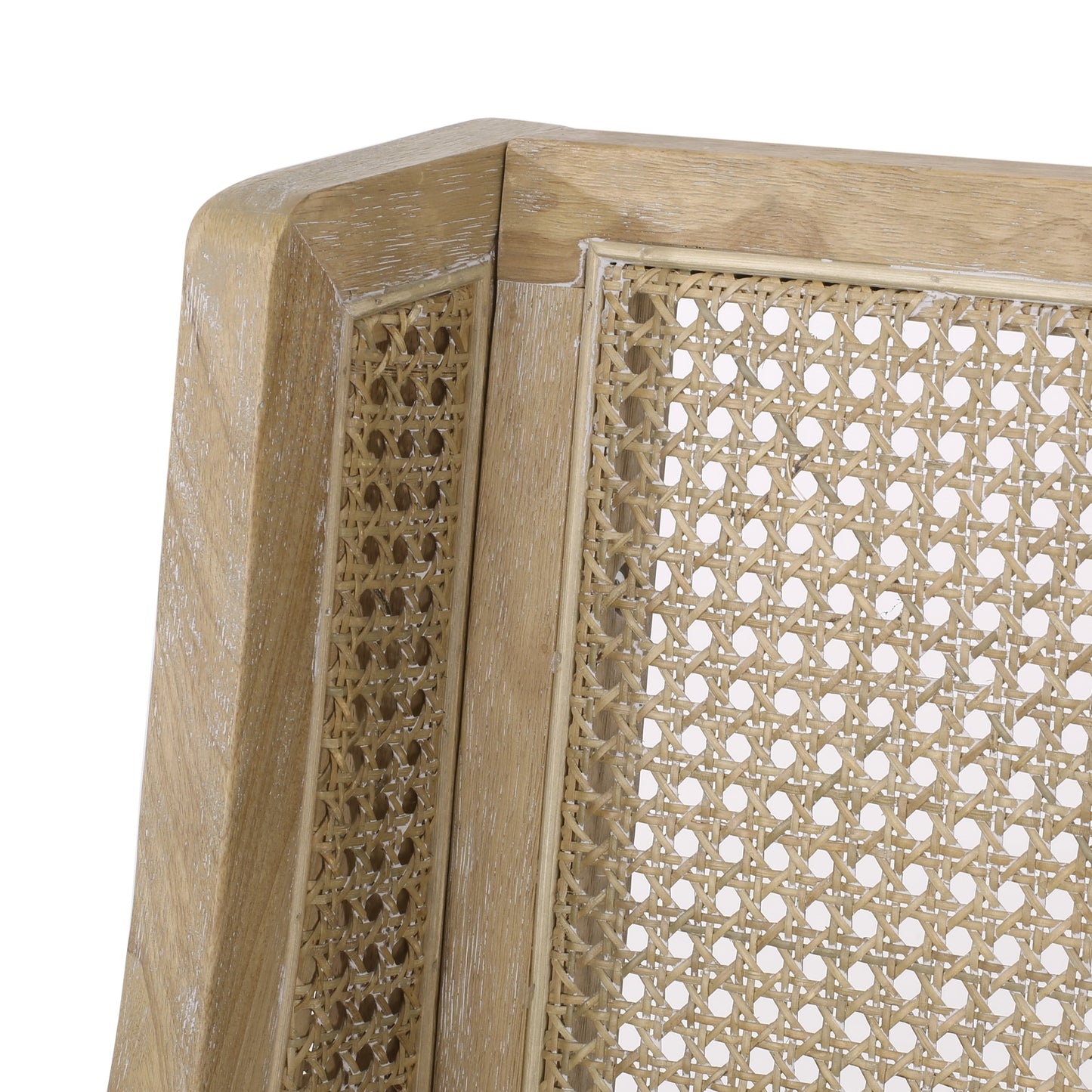 Christopher Knight Home - Chaises de salle à manger rembourrées en osier et bois Maurers (lot de 2)