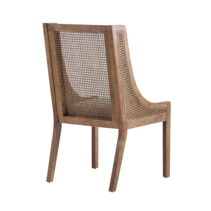 Christopher Knight Home - Chaises de salle à manger rembourrées en osier et bois Maurers (lot de 2)