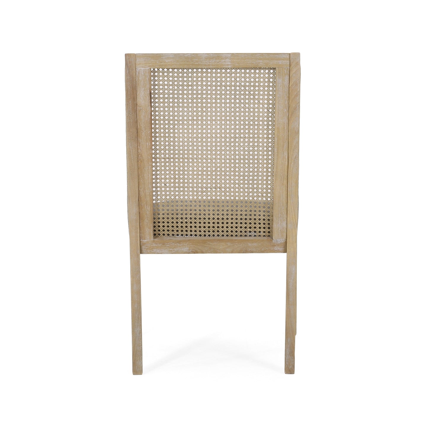 Christopher Knight Home - Chaises de salle à manger rembourrées en osier et bois Maurers (lot de 2)