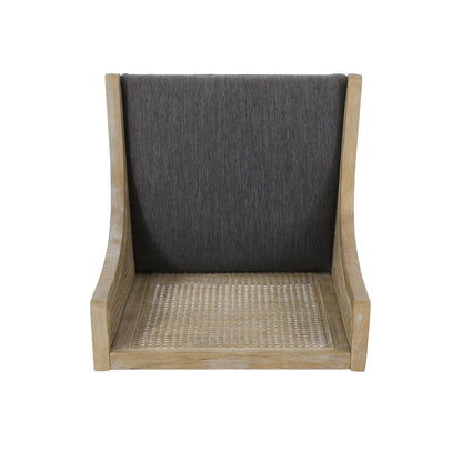 Christopher Knight Home - Chaises de salle à manger rembourrées en osier et bois Maurers (lot de 2)