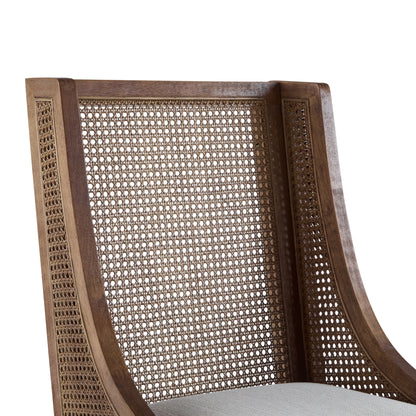 Christopher Knight Home - Chaises de salle à manger rembourrées en osier et bois Maurers (lot de 2)