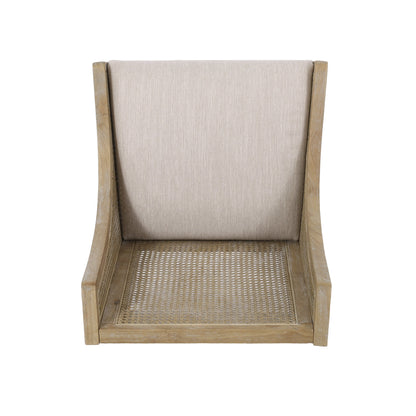 Christopher Knight Home - Chaises de salle à manger rembourrées en osier et bois Maurers (lot de 2)