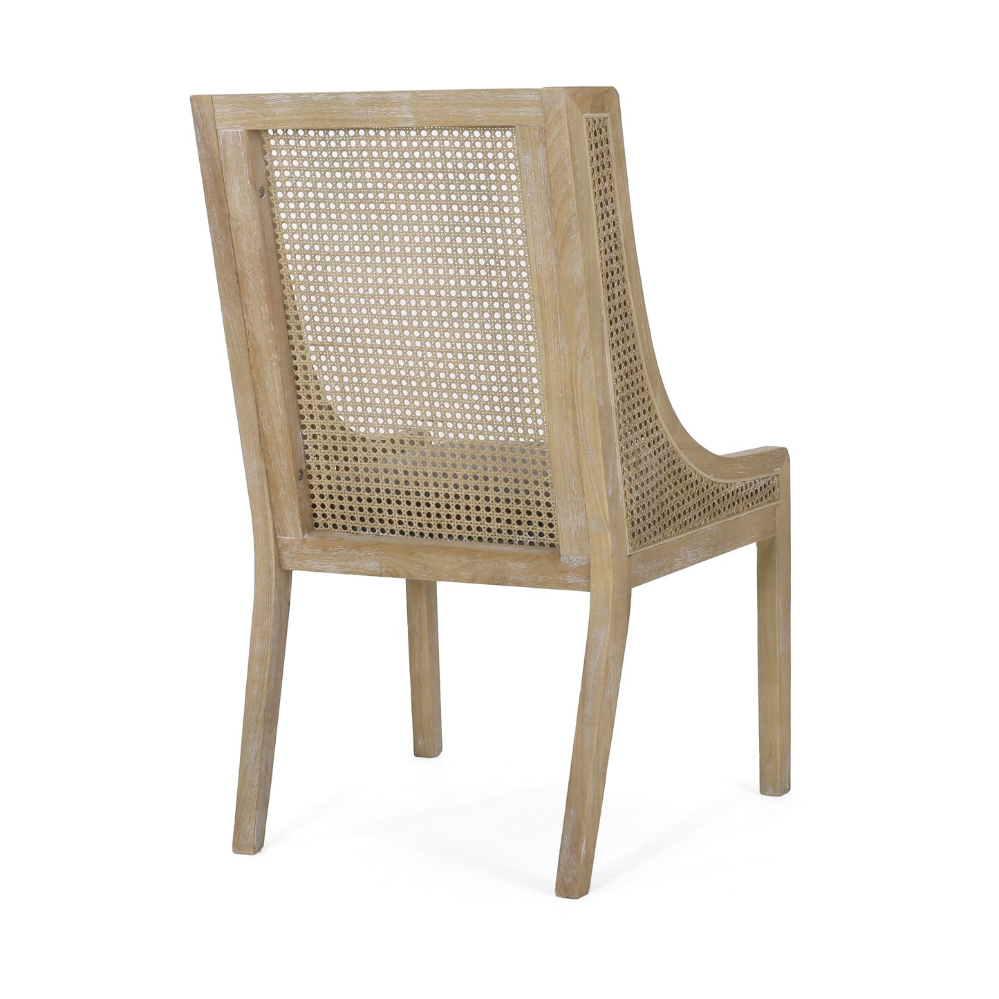 Christopher Knight Home - Chaises de salle à manger rembourrées en osier et bois Maurers (lot de 2)
