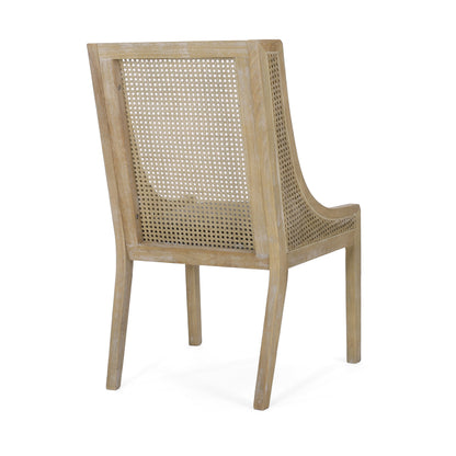 Christopher Knight Home - Chaises de salle à manger rembourrées en osier et bois Maurers (lot de 2)