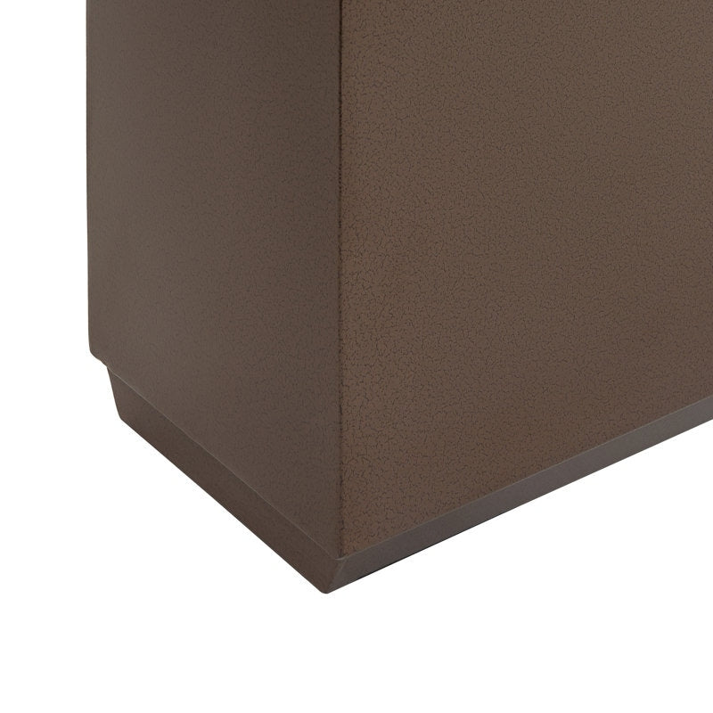 Grand bac à plantes métallique pour extérieur, 96,5 x 76,2 x 76,2 cm (LxlxH) - Bac à plantes séparateur en métal - 96,5 x 76,2 x 25,4 cm