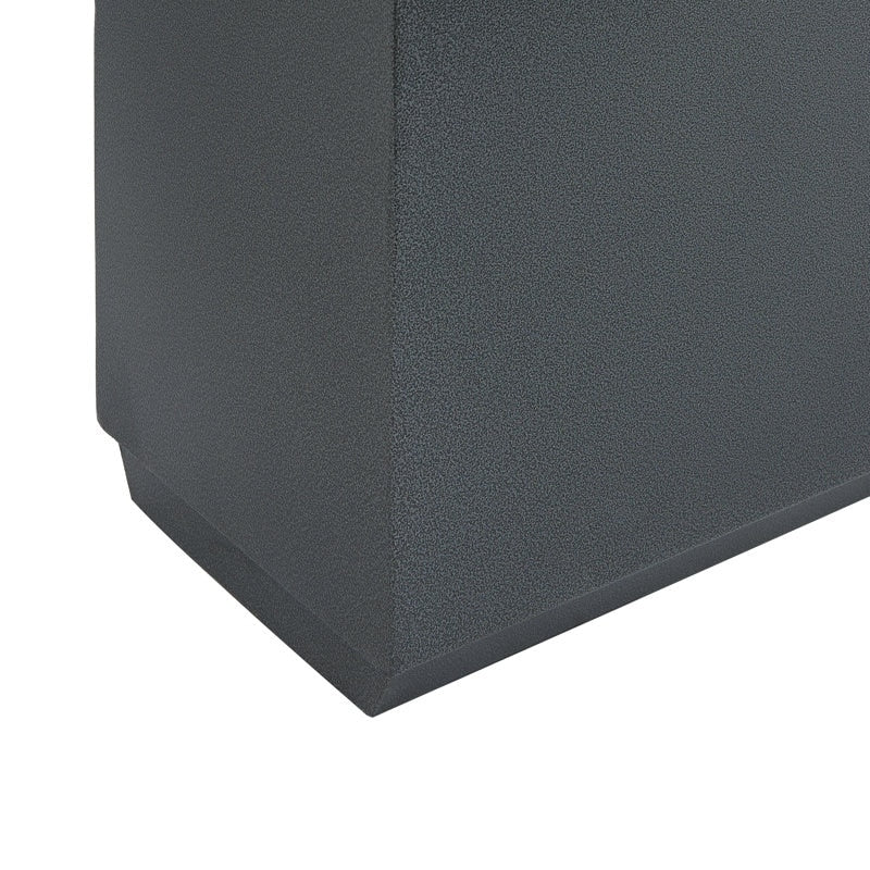 Grand bac à plantes métallique pour extérieur, 96,5 x 76,2 x 76,2 cm (LxlxH) - Bac à plantes séparateur en métal - 96,5 x 76,2 x 25,4 cm