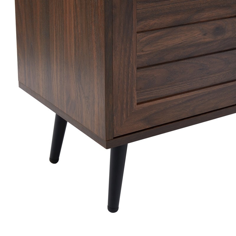 Meuble TV style Mid-Century Modern pour téléviseurs jusqu'à 70 pouces, meuble multimédia - 52 cm (H) x 150 cm (L) x 39 cm (P)