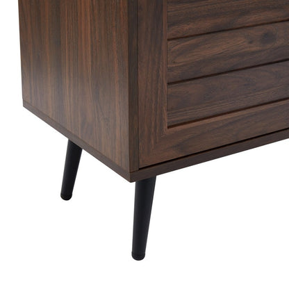 Meuble TV style Mid-Century Modern pour téléviseurs jusqu'à 70 pouces, meuble multimédia - 52 cm (H) x 150 cm (L) x 39 cm (P)