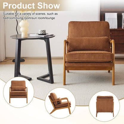 Fauteuil d'appoint capitonné de style moderne du milieu du siècle