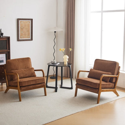 Fauteuil d'appoint capitonné de style moderne du milieu du siècle