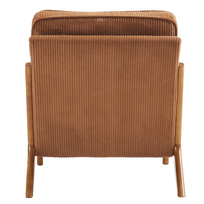 Fauteuil d'appoint capitonné de style moderne du milieu du siècle