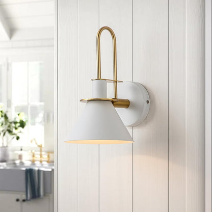 Mid-century Modern 1-Light Cone Wall Sconce - 7in Bedroom Light