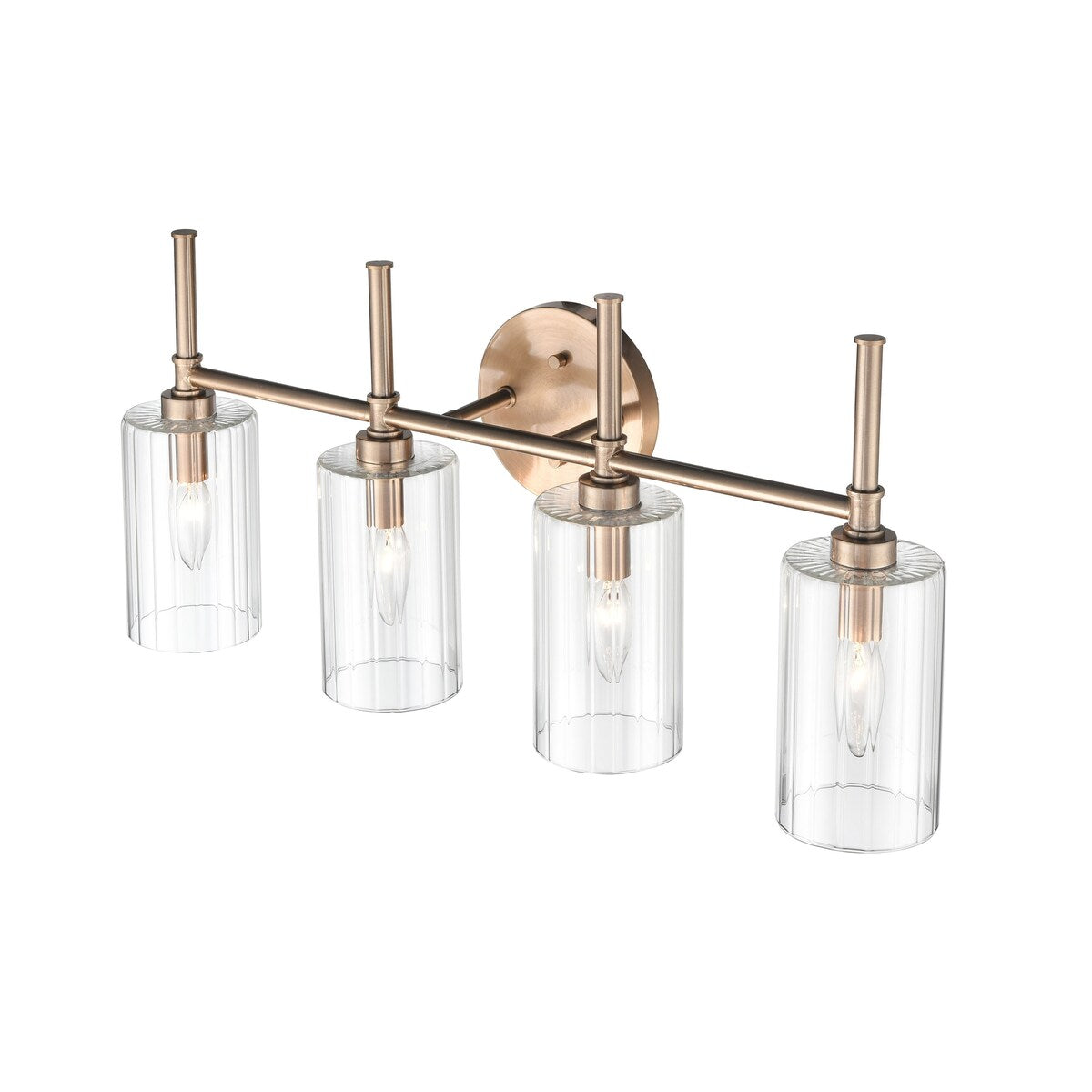 Millennium Lighting Lustre de salle de bain Chastine avec abat-jours en verre dépoli transparent