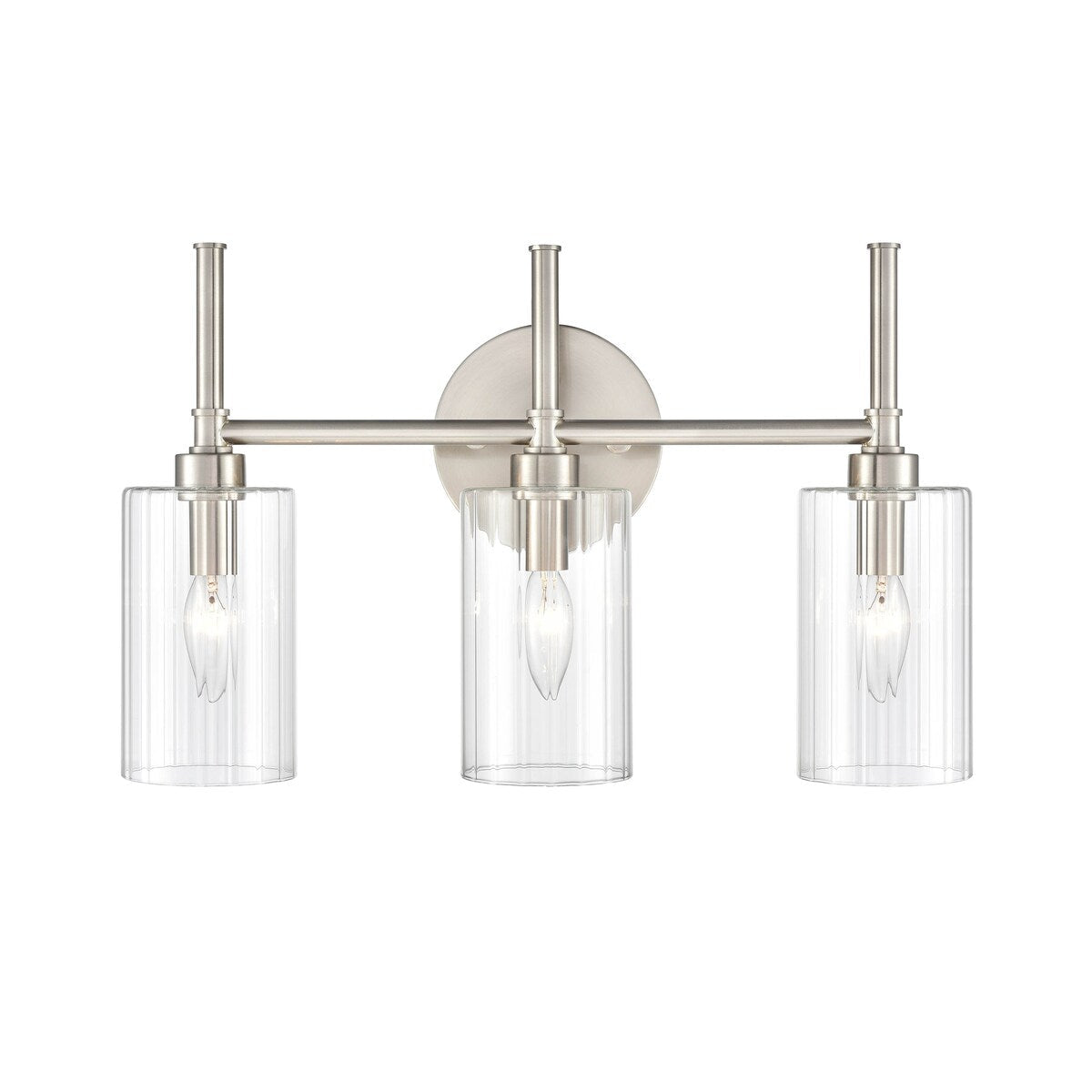 Millennium Lighting Lustre de salle de bain Chastine avec abat-jours en verre dépoli transparent