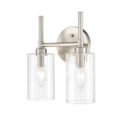 Millennium Lighting Lustre de salle de bain Chastine avec abat-jours en verre dépoli transparent