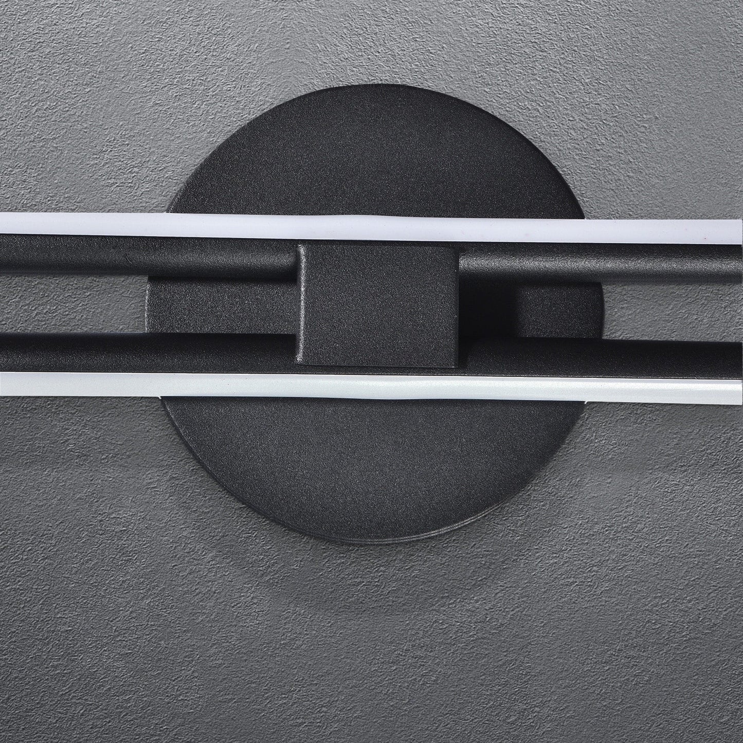 Minimalist 2-Light Dimmable LED Vanity Light Linear Metal Wall Sconce