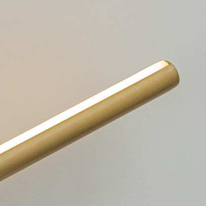 Minimalist 2-Light Dimmable LED Vanity Light Linear Metal Wall Sconce