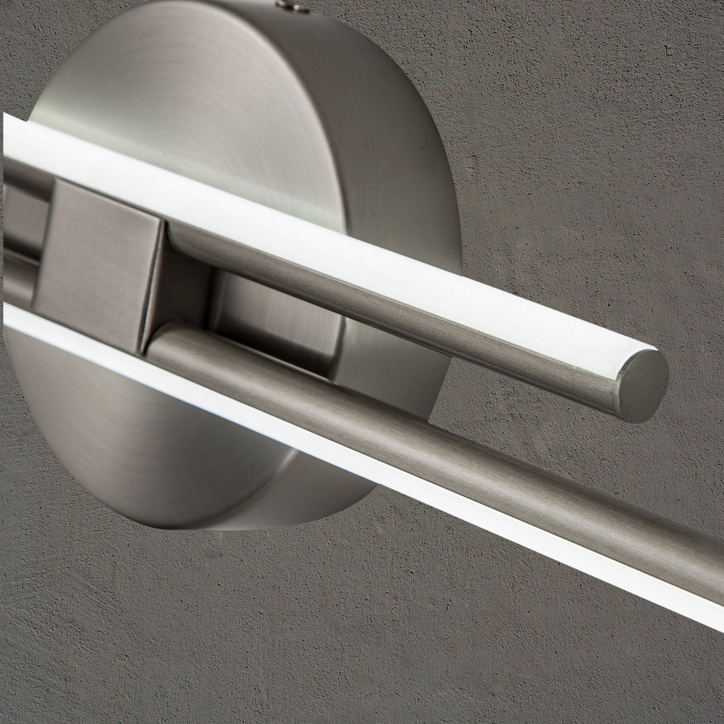 Minimalist 2-Light Dimmable LED Vanity Light Linear Metal Wall Sconce