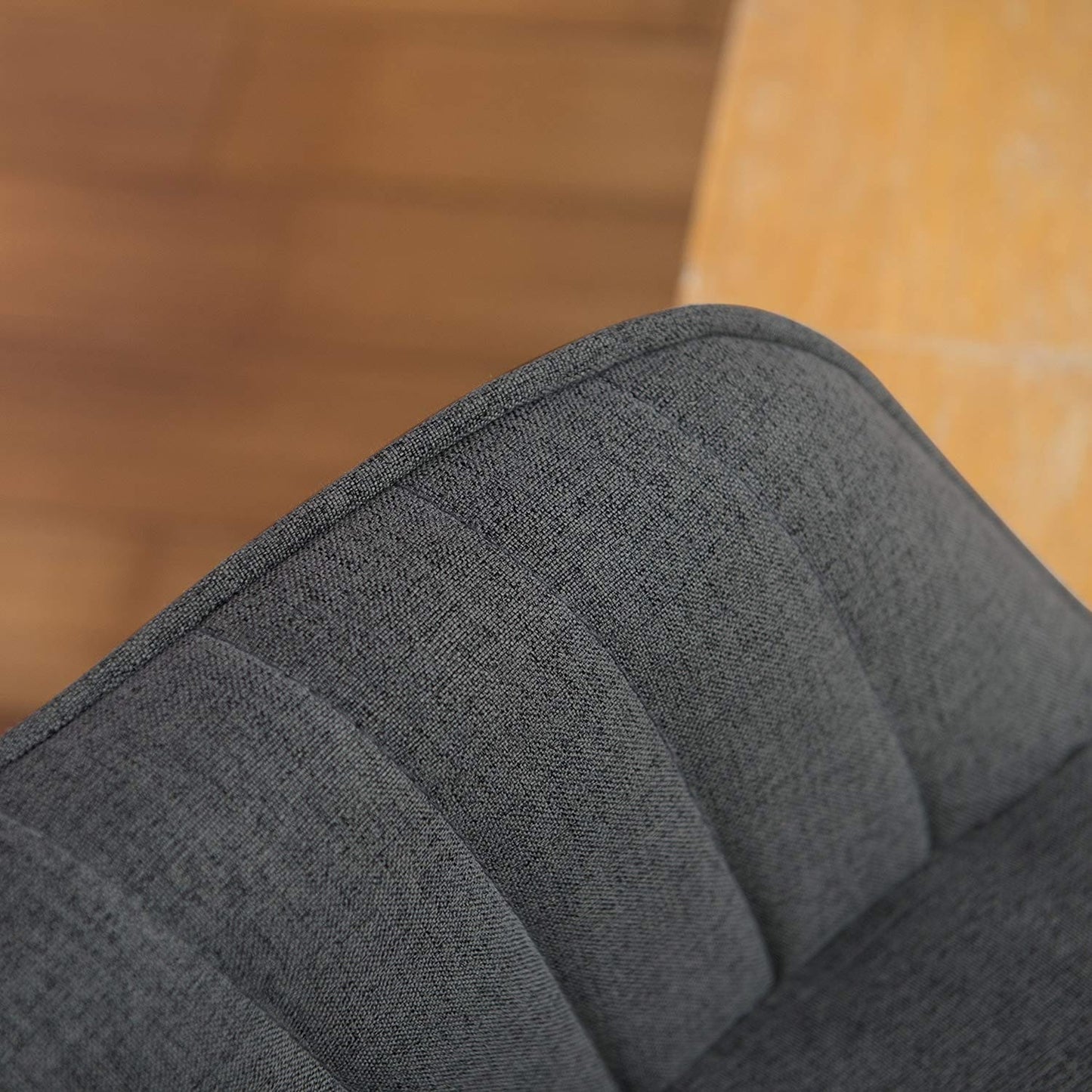 Fauteuil pivotant à accoudoirs pour bureau moderne Art Leon avec pieds en bois