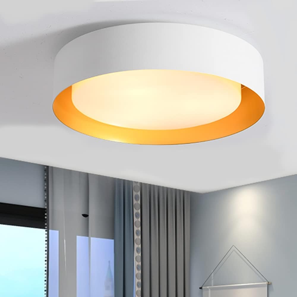 Modern Minimalist 2/3/5-Lights Metal Shaded Drum Flush Mount Ceiling Light