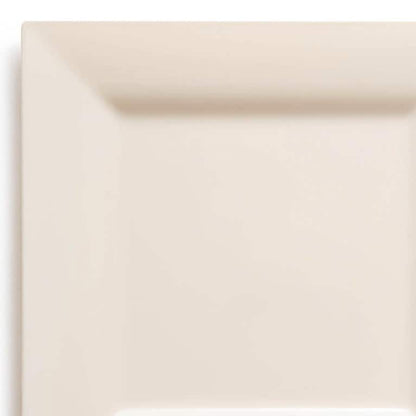 Modern Solid Square Disposable Plastic Plate Packs - Party Supplies