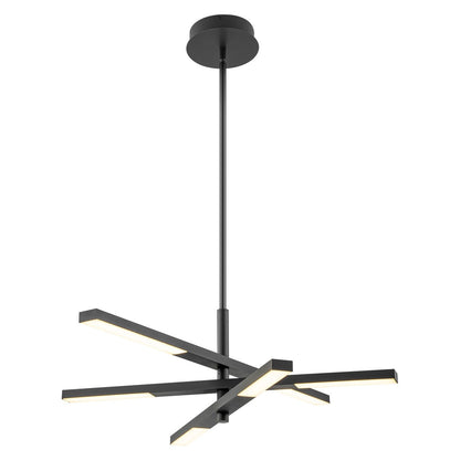 Modern Tiered Linear Sputnik Chandelier Warm Light 3000K Integrated LED Chandelier