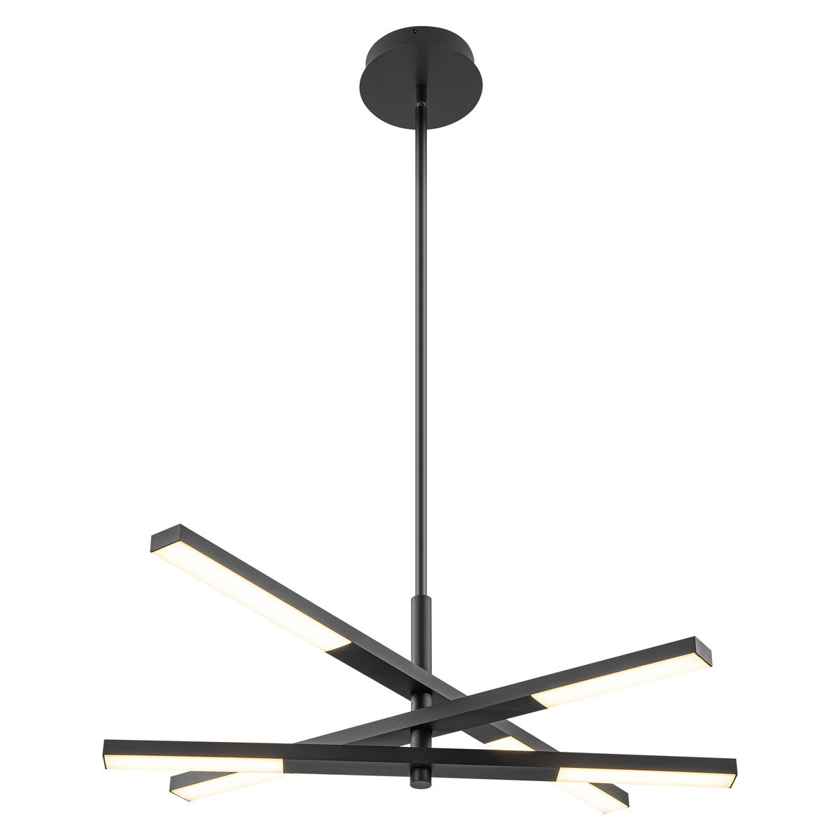 Modern Tiered Linear Sputnik Chandelier Warm Light 3000K Integrated LED Chandelier