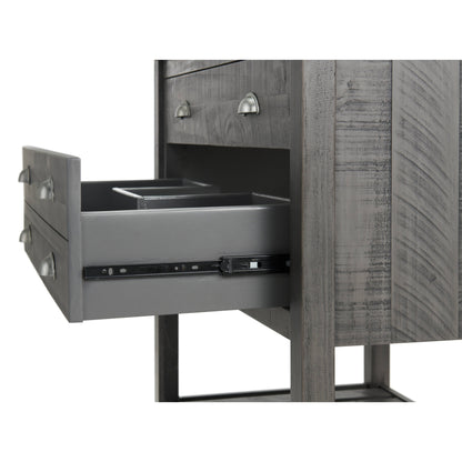 Meuble-lavabo de salle de bain simple Monterey 37, style farmhouse, avec plan de travail.