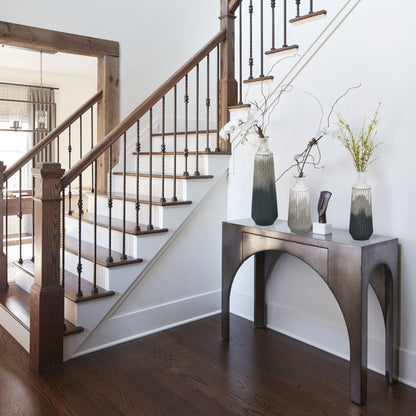 Vases en forme de bouteille en métal multicolores dégradés (lot de 3)