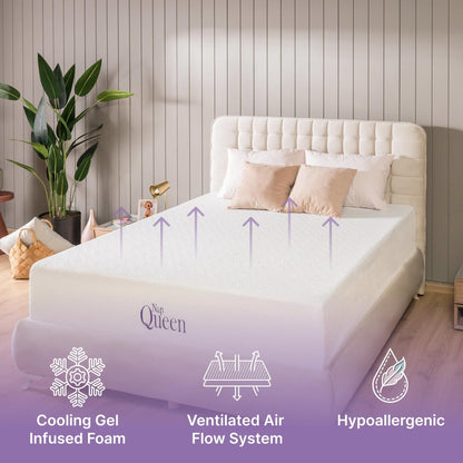 Matelas en mousse à mémoire de forme avec gel de refroidissement NapQueen Elizabeth 8